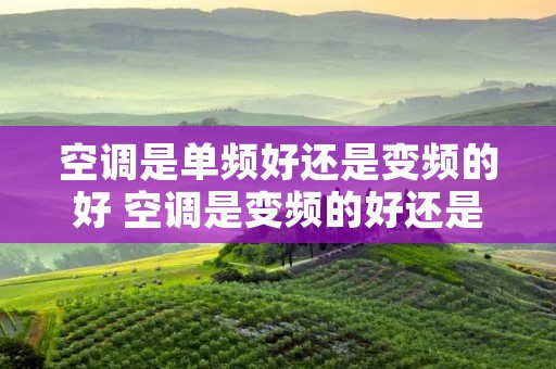 空调是单频好还是变频的好 空调是变频的好还是单冷的好
