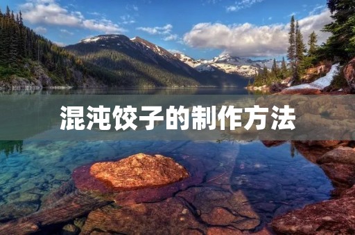混沌饺子的制作方法