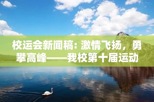 校运会新闻稿: 激情飞扬,勇攀高峰——我校第十届运动会盛大开幕