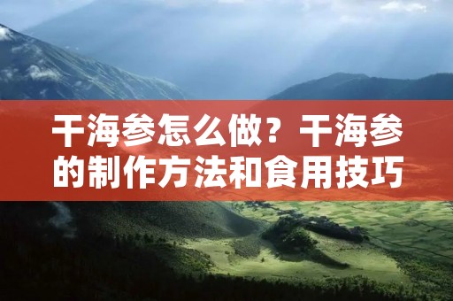 干海参怎么做?干海参的制作方法和食用技巧详解 干海参怎么做?干海参的制作方法和食用技巧详解