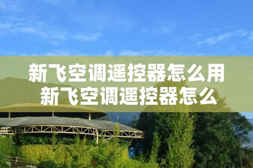 新飞空调遥控器怎么用 新飞空调遥控器怎么用视频教程