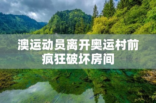澳运动员离开奥运村前疯狂破坏房间 澳运动员离开奥运村前疯狂破坏房间