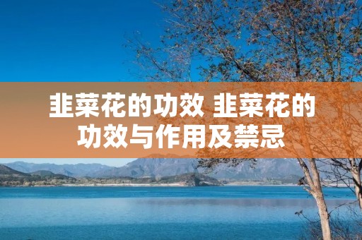 韭菜花的功效 韭菜花的功效与作用及禁忌