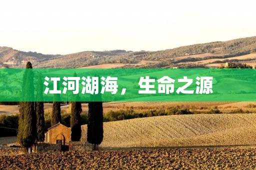 江河湖海,生命之源 江河湖海,生命之源