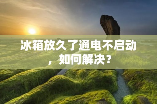 冰箱放久了通电不启动,如何解决? 冰箱放久了通电不启动,如何解决?