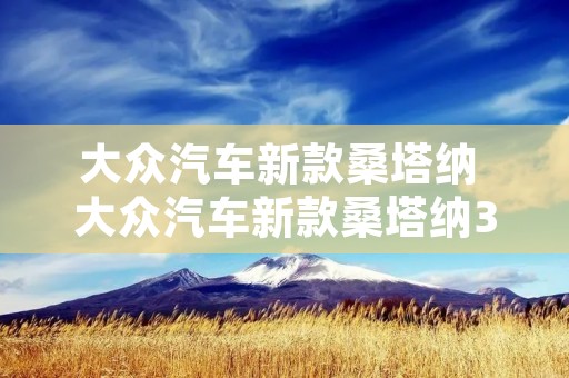 大众汽车新款桑塔纳 大众汽车新款桑塔纳339