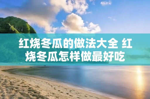 红烧冬瓜的做法大全 红烧冬瓜怎样做最好吃