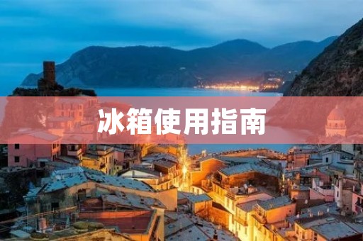 冰箱使用指南：从开箱到使用的全过程