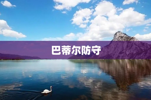 巴蒂尔防守：如何成为一名优秀的防守球员