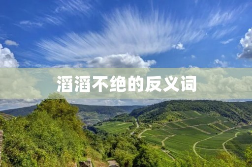 滔滔不绝的反义词:沉默寡言