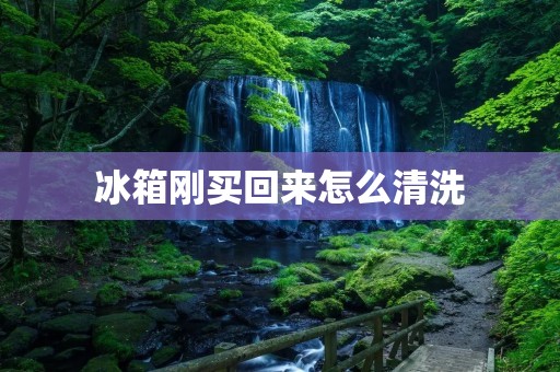 冰箱刚买回来怎么清洗