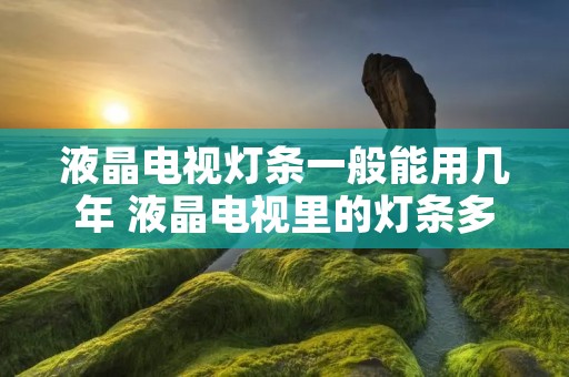 液晶电视灯条一般能用几年 液晶电视里的灯条多少钱一个