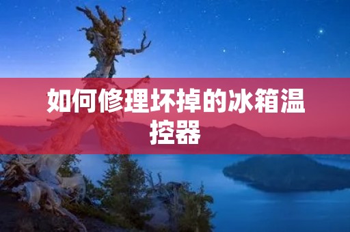 如何修理坏掉的冰箱温控器
