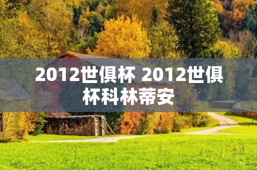 2012世俱杯 2012世俱杯科林蒂安 2012世俱杯 2012世俱杯科林蒂安