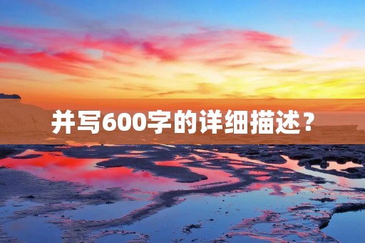 并写600字的详细描述?