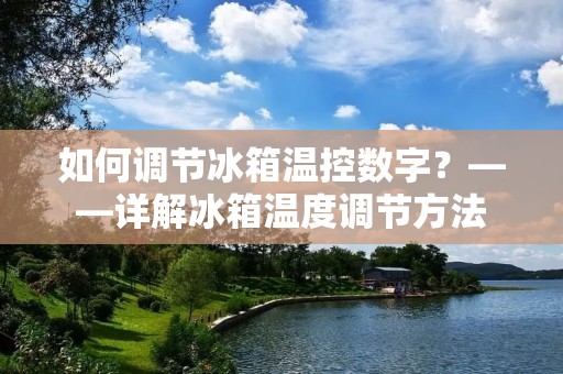 如何调节冰箱温控数字?——详解冰箱温度调节方法 如何调节冰箱温控数字?——详解冰箱温度调节方法