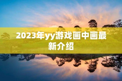2023年yy游戏画中画最新介绍