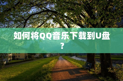 如何将QQ音乐下载到U盘?