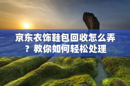 京东衣饰鞋包回收怎么弄?教你如何轻松处理