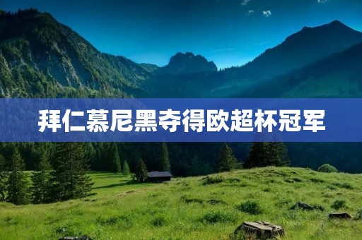 拜仁慕尼黑夺得欧超杯冠军