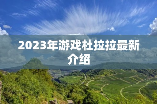 2023年游戏杜拉拉最新介绍 2023年游戏杜拉拉最新介绍