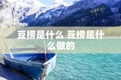 豆捞是什么 豆捞是什么做的