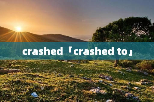 crashed「crashed to」