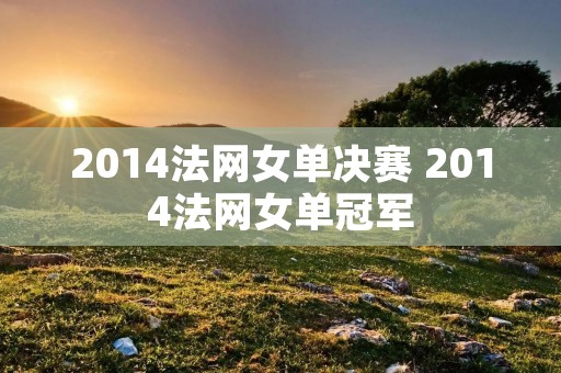 2014法网女单决赛 2014法网女单冠军 2014法网女单决赛 2014法网女单冠军