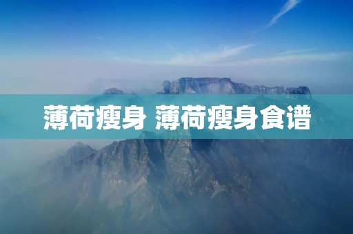 薄荷瘦身 薄荷瘦身食谱