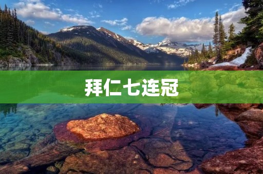 拜仁七连冠：德国足球史上的传奇