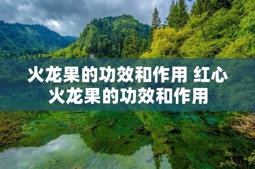 火龙果的功效和作用 红心火龙果的功效和作用 火龙果的功效和作用 红心火龙果的功效和作用