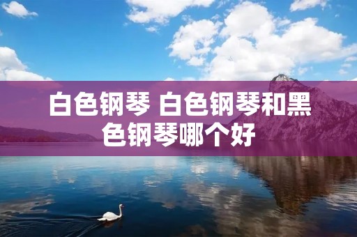 白色钢琴 白色钢琴和黑色钢琴哪个好