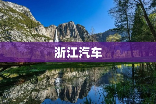 浙江汽车：引领中国汽车产业发展的先锋