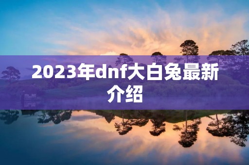 2023年dnf大白兔最新介绍