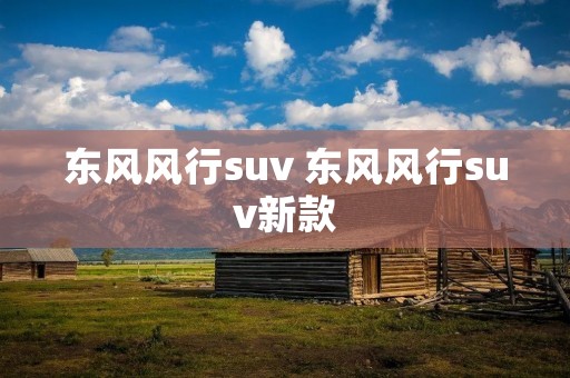 东风风行suv 东风风行suv新款