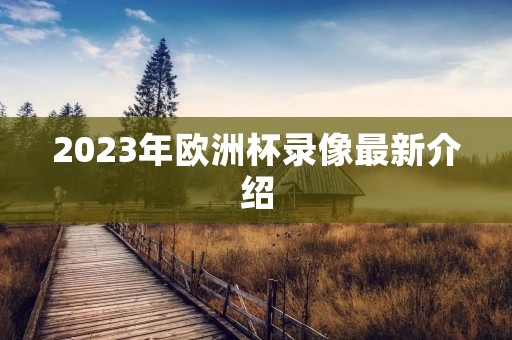 2023年欧洲杯录像最新介绍