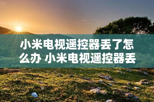 小米电视遥控器丢了怎么办 小米电视遥控器丢了怎么办如何找到 小米电视遥控器丢了怎么办 小米电视遥控器丢了怎么办如何找到