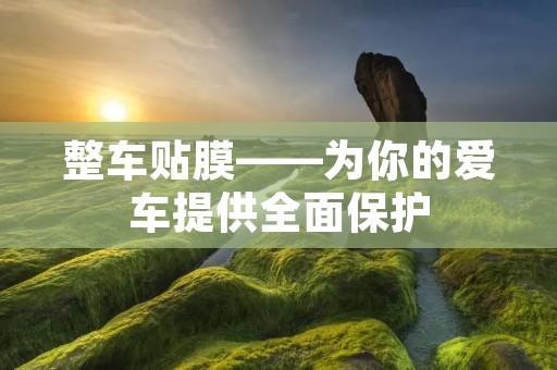 整车贴膜——为你的爱车提供全面保护