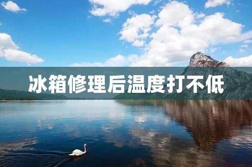 冰箱修理后温度打不低：怎么办？