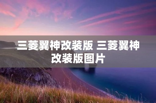 三菱翼神改装版 三菱翼神改装版图片