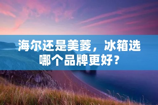 海尔还是美菱,冰箱选哪个品牌更好? 海尔还是美菱,冰箱选哪个品牌更好?