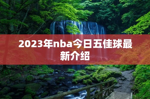 2023年nba今日五佳球最新介绍