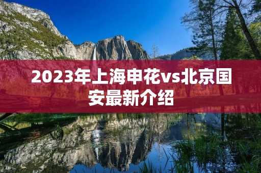 2023年上海申花vs北京国安最新介绍