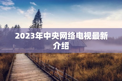 2023年中央网络电视最新介绍