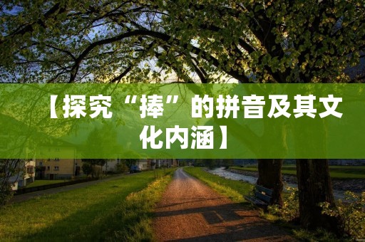 【探究“捧”的拼音及其文化内涵】