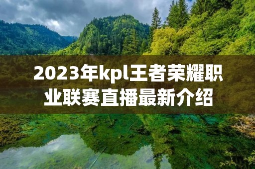2023年kpl王者荣耀职业联赛直播最新介绍 2023年kpl王者荣耀职业联赛直播最新介绍