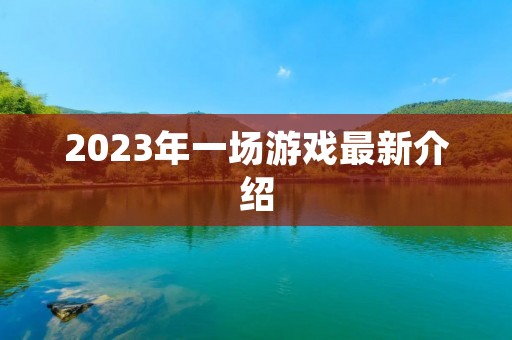 2023年一场游戏最新介绍
