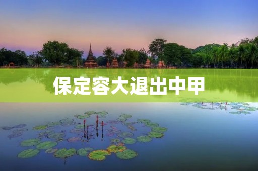 保定容大退出中甲：一支球队的失败与反思