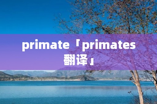 primate「primates翻译」 primate「primates翻译」