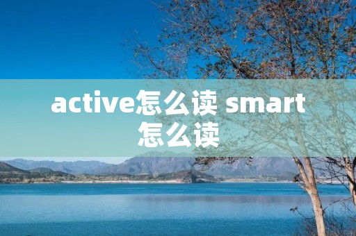 active怎么读 smart怎么读